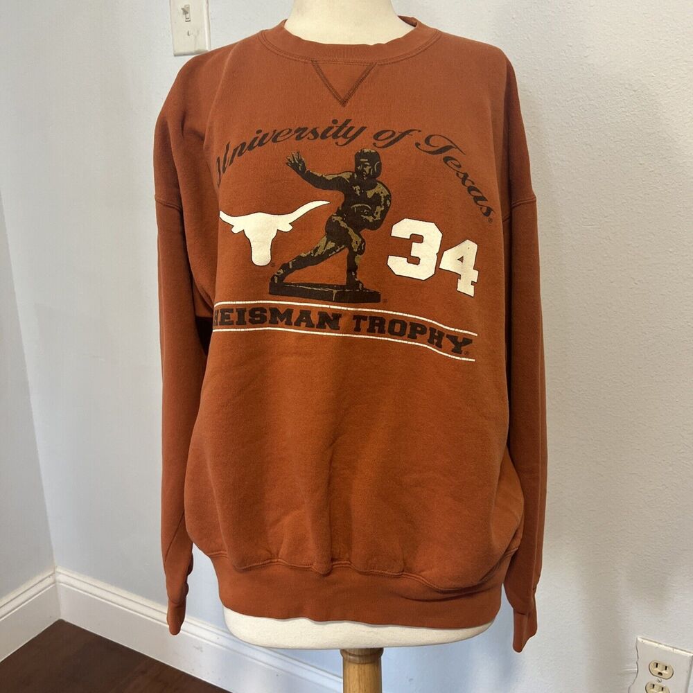 Vintage M.J. Soffe Texas Longhorns‎ College Heisman Trophy Sweatshirt XL